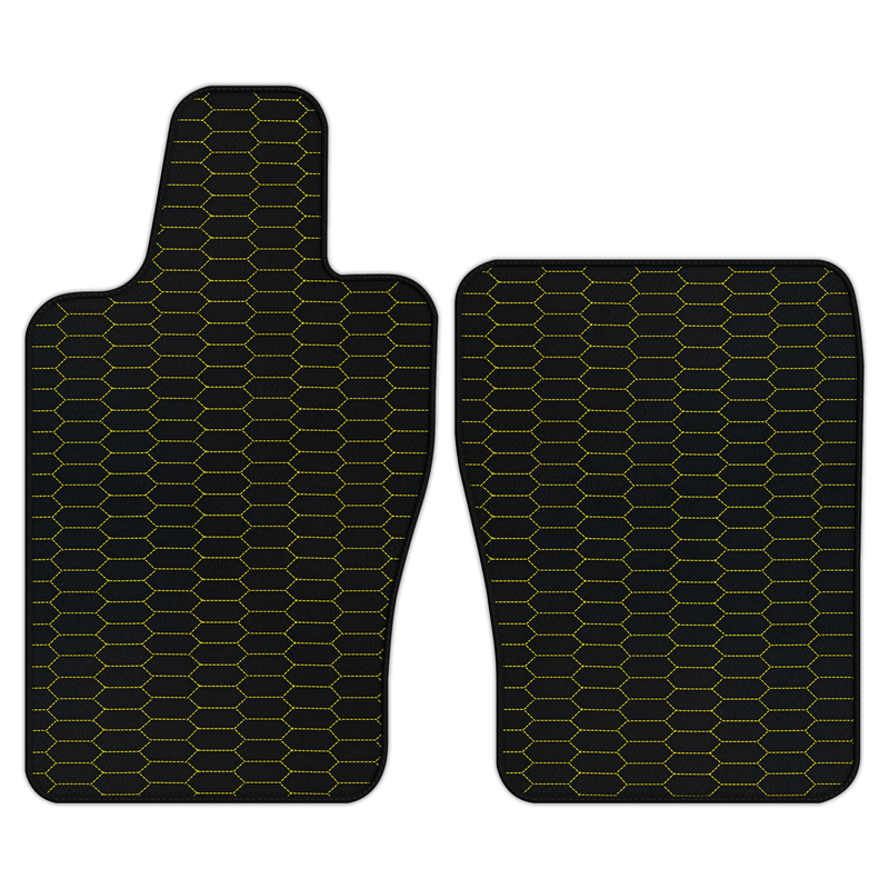 Customizable Leather Floor Mats with Raptor Hex Pattern for Aston Martin DB7 (1994-2003) Coupe