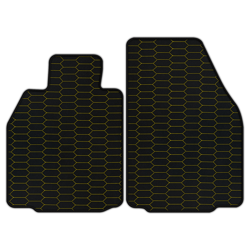 Customizable Leather Floor Mats with Raptor Hex Pattern for Porsche 911 GT3 (997) 2006–2011