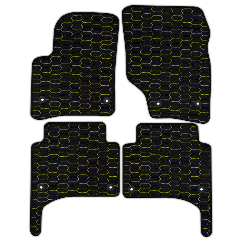 Customizable Leather Floor Mats with Raptor Hex Pattern for Porsche Porsche Cayenne (2003-2010)