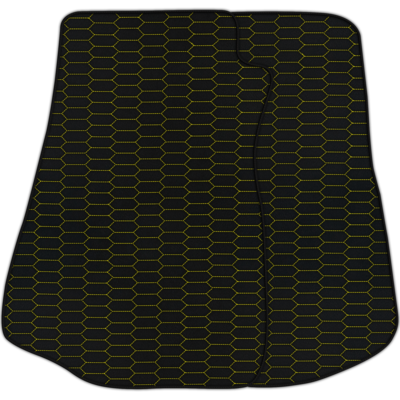 Customizable Leather Floor Mats with Raptor Hex Pattern for Chevrolet Corvette C3 (1968-1982)