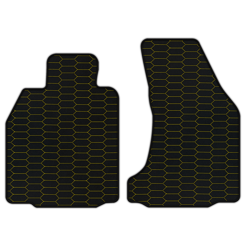 Customizable Leather Floor Mats with Raptor Hex Pattern for Porsche 987 Boxster (2005-2012)