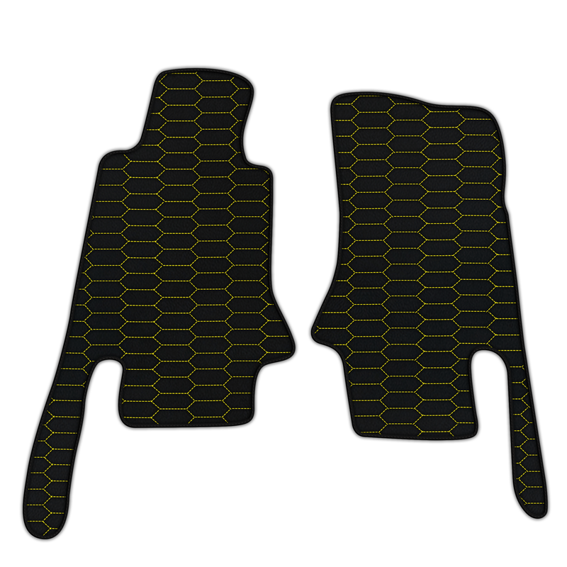 Customizable Leather Floor Mats with Raptor Hex Pattern for Chevrolet Corvette C5 (1997-2004)