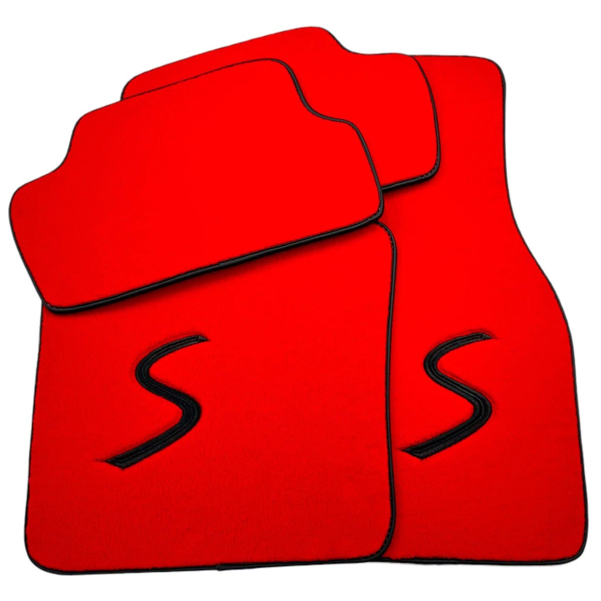 Red Floor Mats for Mini Countryman F60 (2017-2023) - AutoWin
