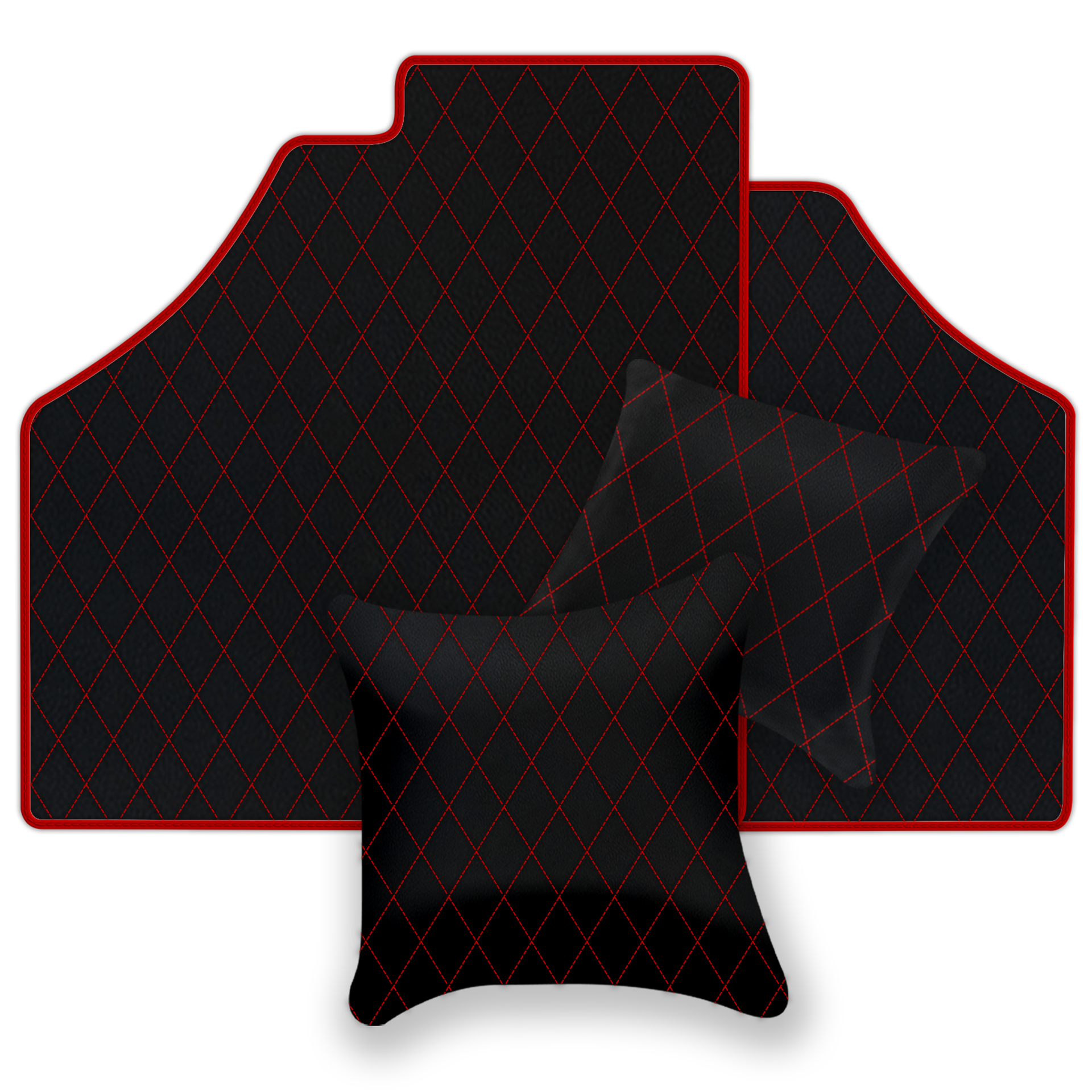 Black Leather Floor Mats for Ferrari F355 (1994-1999) | AW1 Design