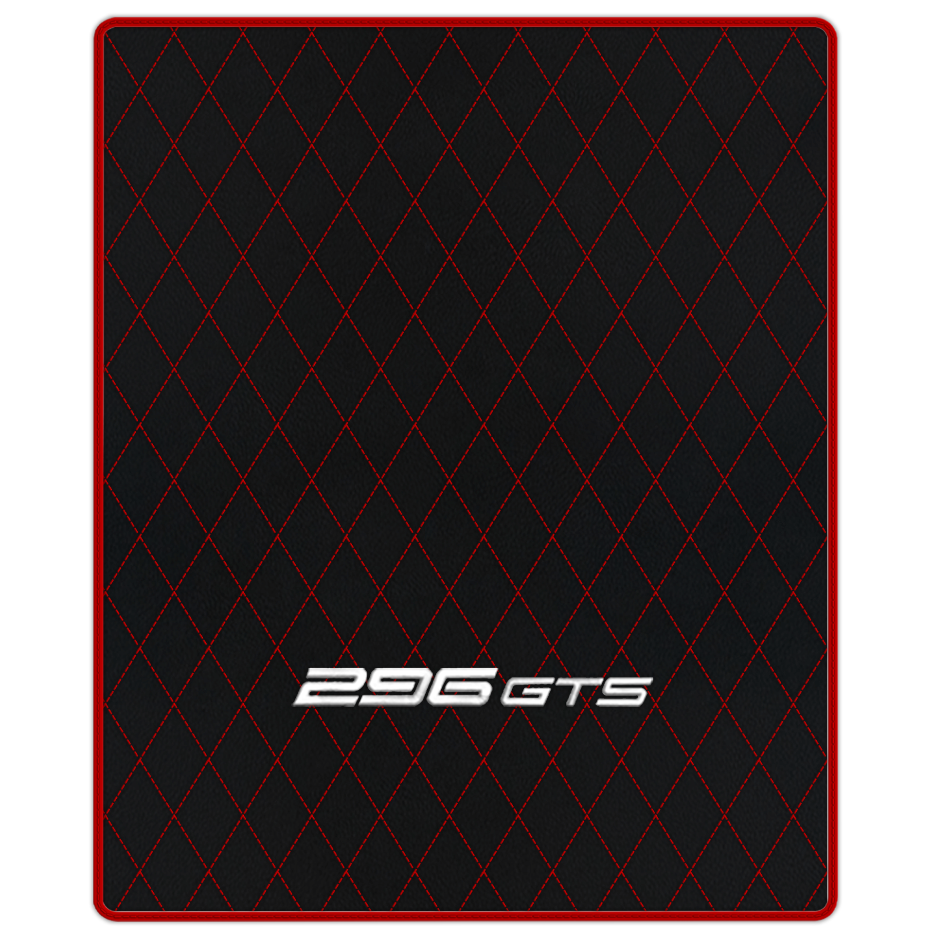 Ferrari 296 GTB Black Leather Floor Mats | Stylish & Durable