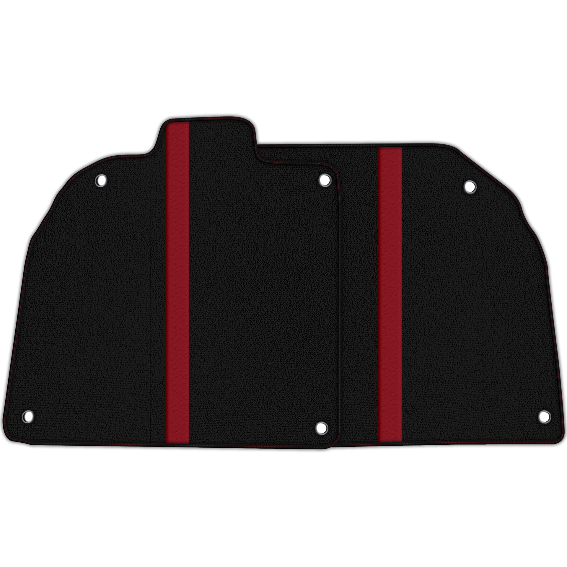 Custom Black Floor Mats with Leather for Lamborghini Aventador SV