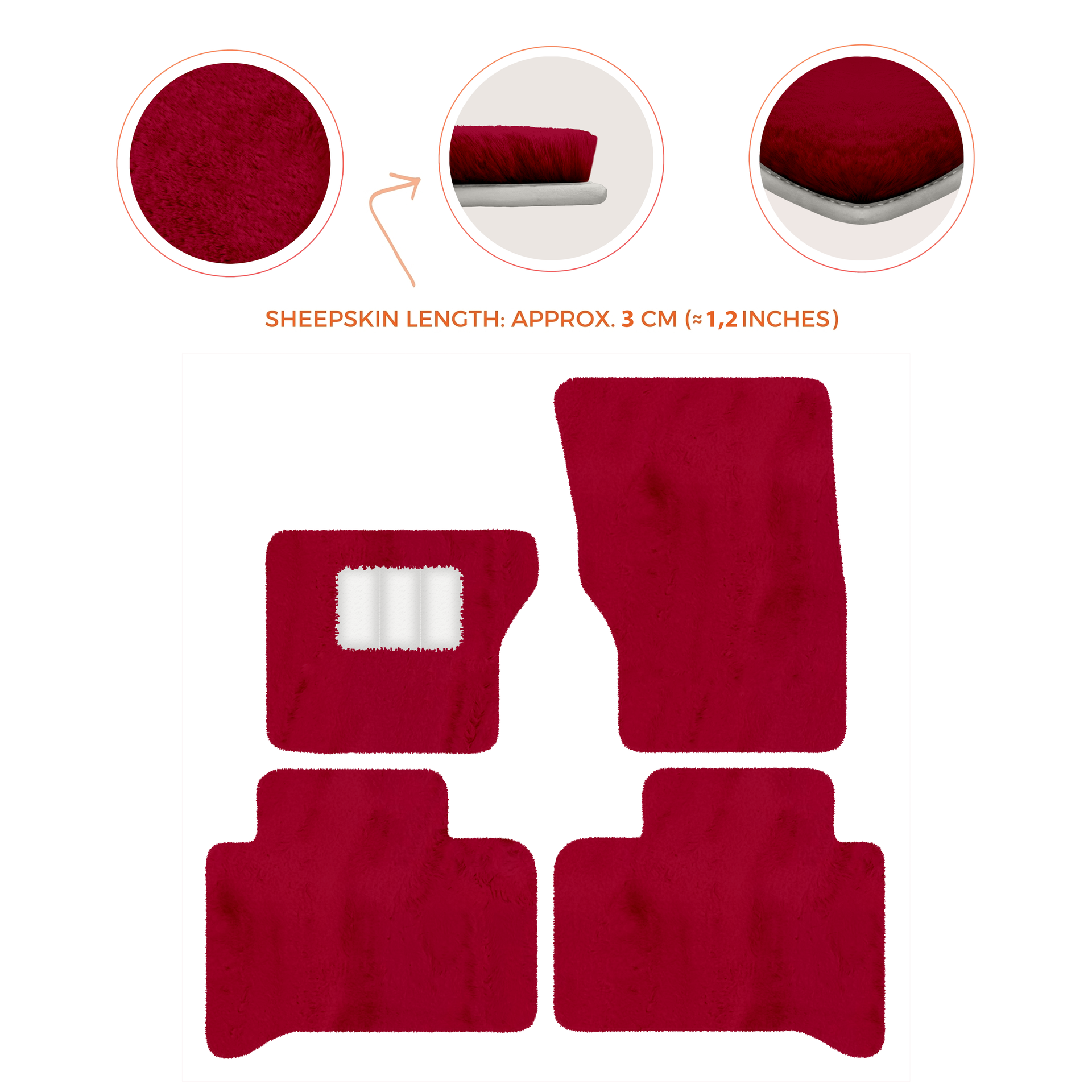 Luxury Sheepskin Floor Mats for Range Rover Velar (2017-2024)