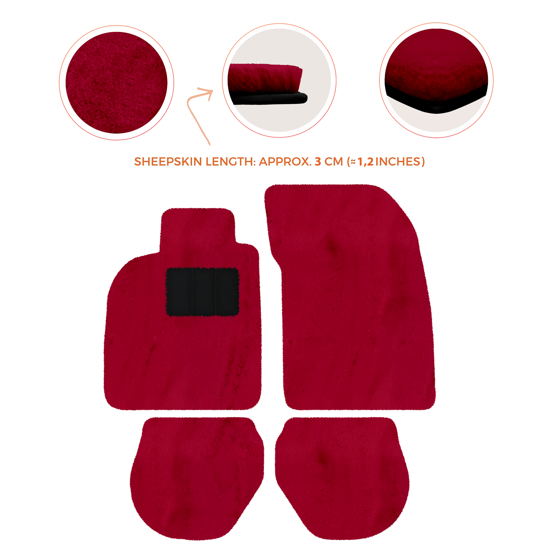 Tapis de voiture noirs pour Porsche 993 (1994-1998) avec - AutoWin