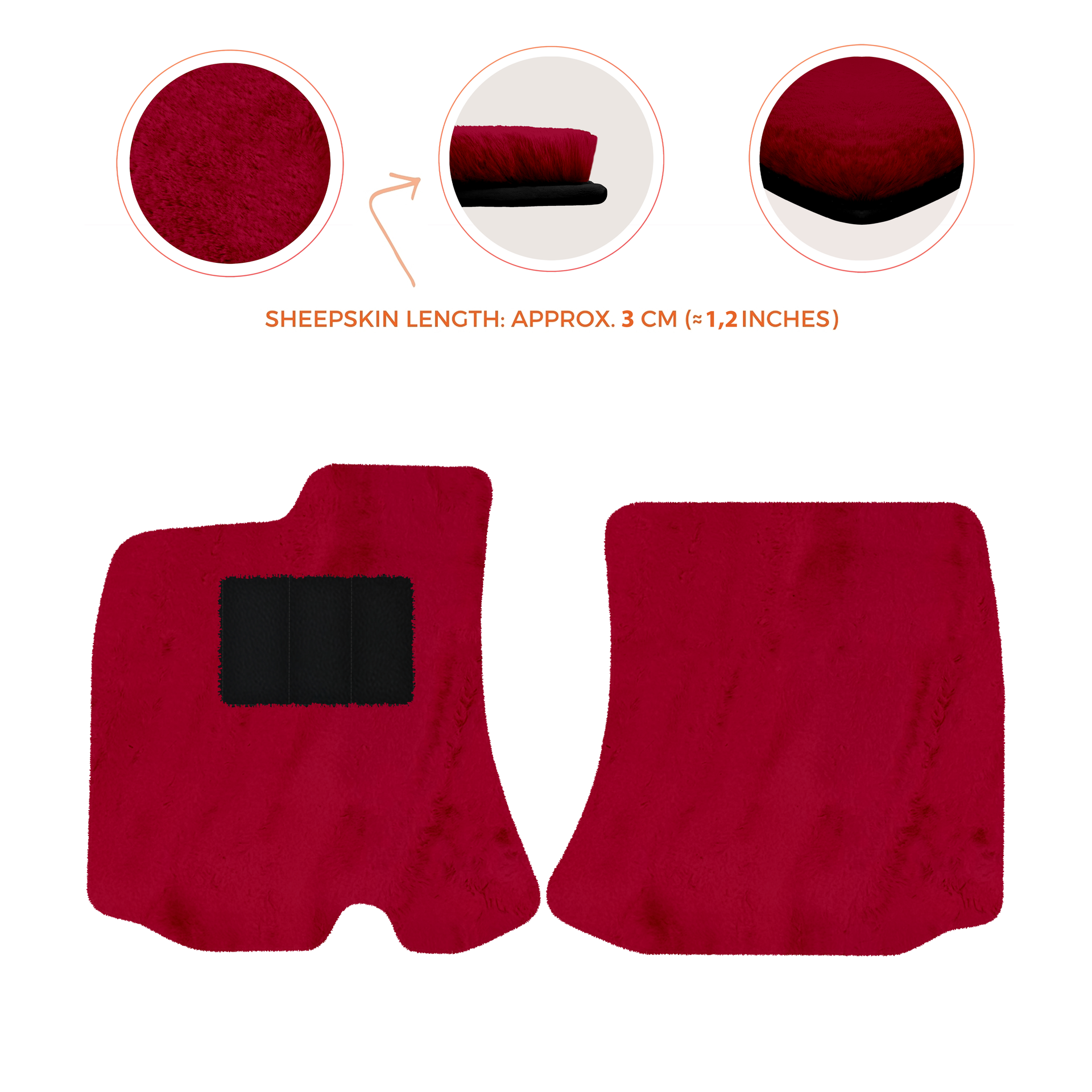 Premium Sheepskin Floor Mats for Bentley Arnage RL (1998-2009)