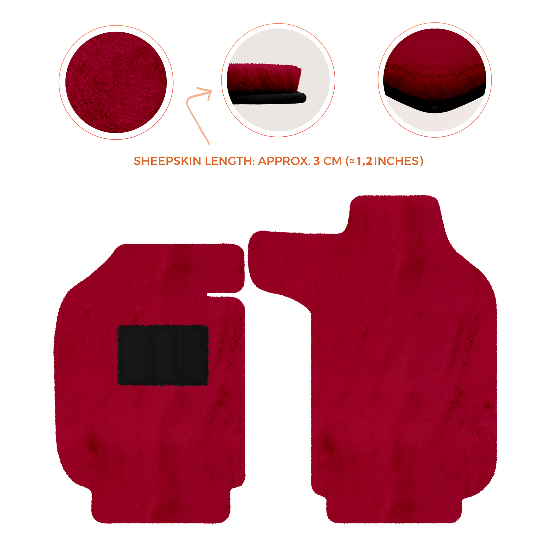 Luxury Sheepskin Floor Mats for Porsche 911 - 992 (2019-2026)