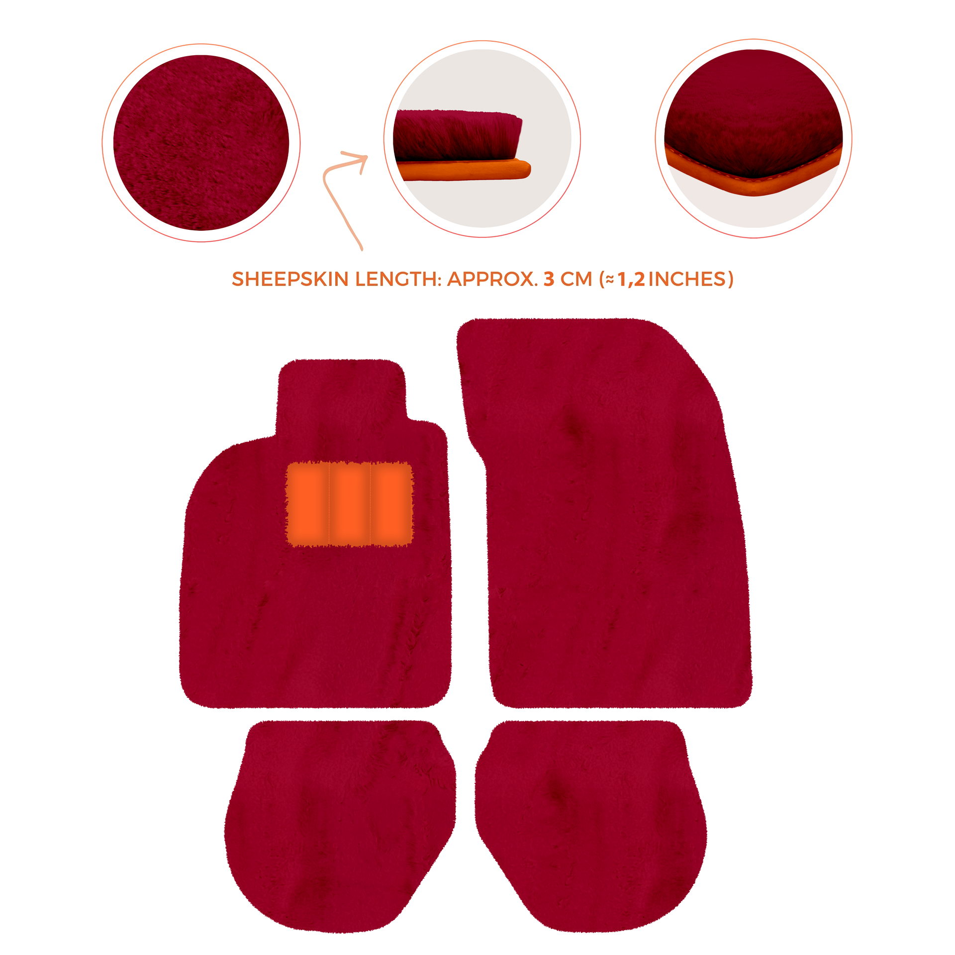 Tapis de voiture noirs pour Porsche 993 (1994-1998) avec - AutoWin