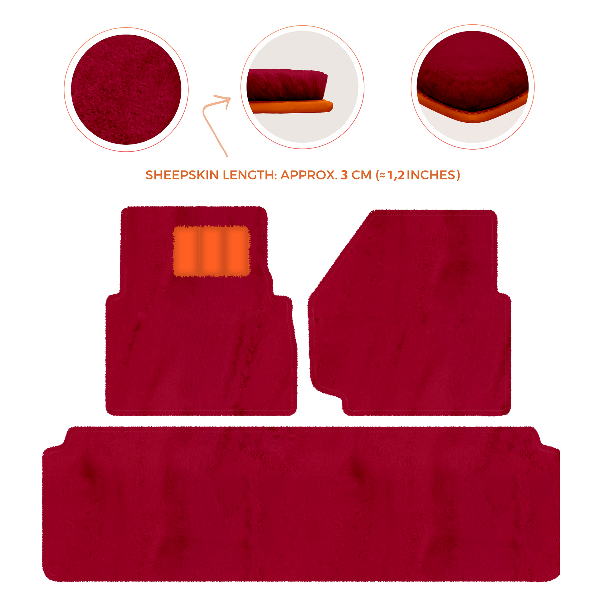 Luxurious Premium Sheepskin Floor Mats for Range Rover (2012-2022)