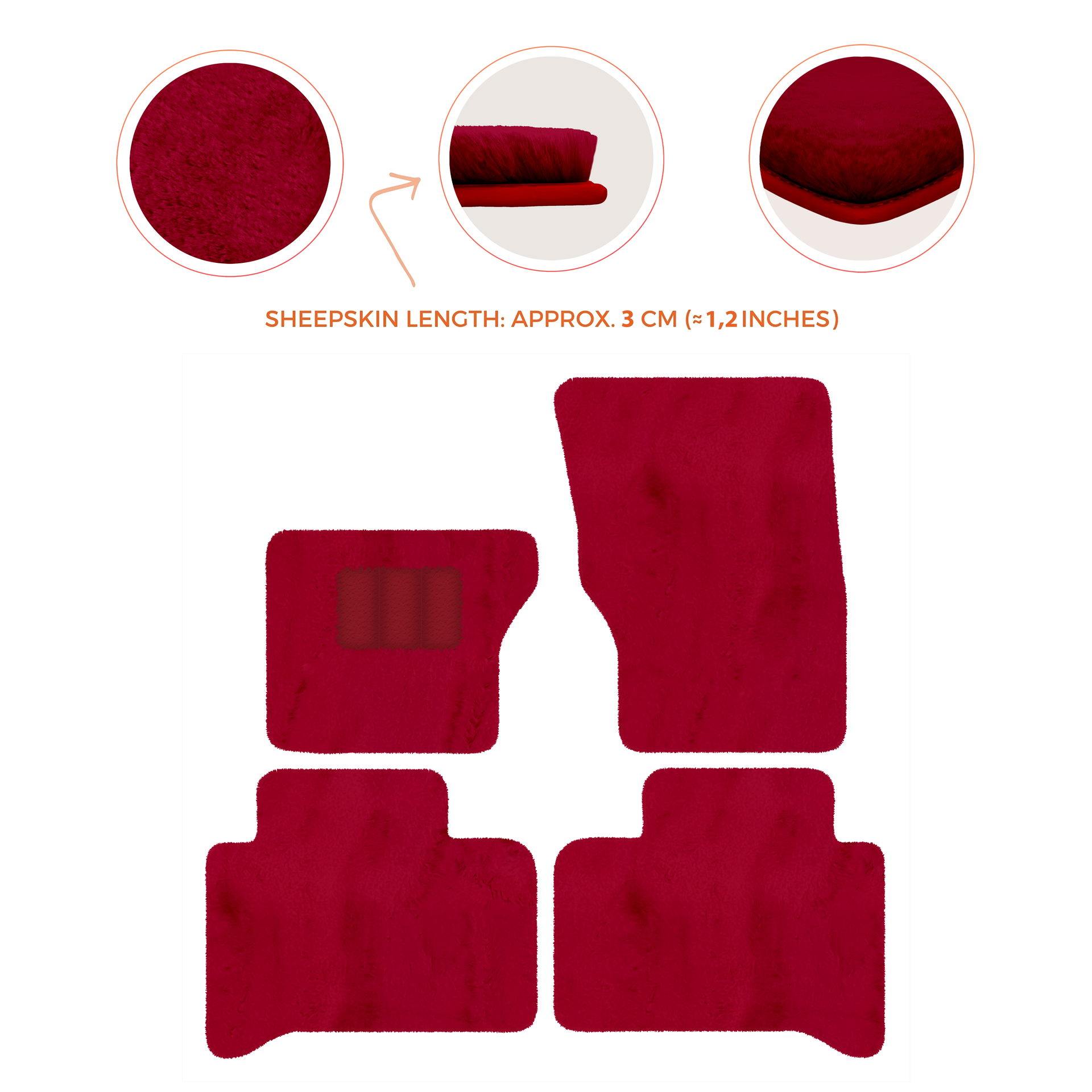 Luxury Sheepskin Floor Mats for Range Rover Velar (2017-2024)