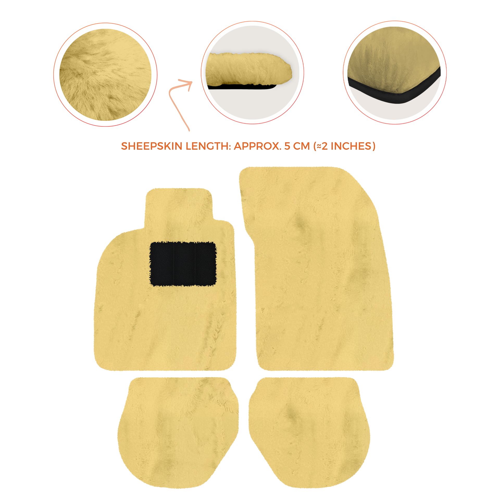 Tapis de voiture noirs pour Porsche 993 (1994-1998) avec - AutoWin