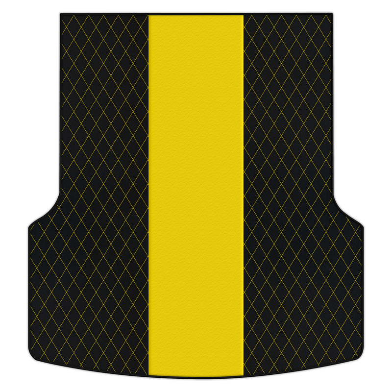 Personalisierbare Leder-Kofferraummatten mit Einzel-Diamantmuster für Bentley Flying Spur (2019-2023)