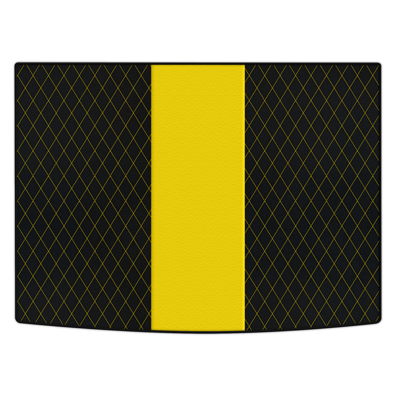 Anpassbare Kofferraum-Fußmatten aus Leder mit Einzel-Diamantmuster für Mercedes Benz B-Klasse W246 (2011-2019)