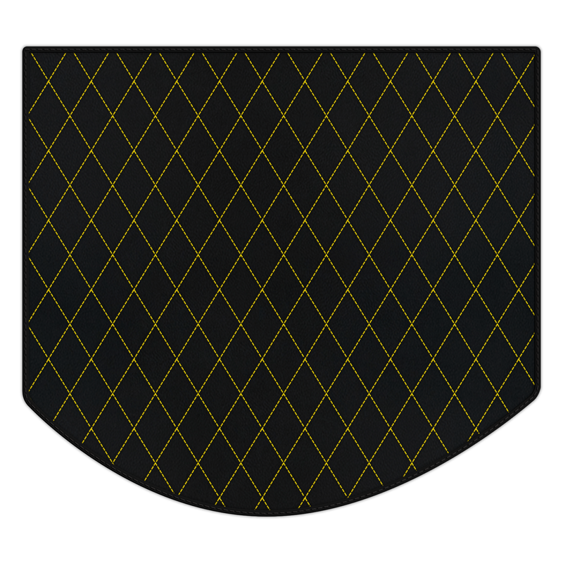 Customizable Leather Trunk Floor Mats with Single Diamond Pattern for Ferrari Testarossa (1984–1996)