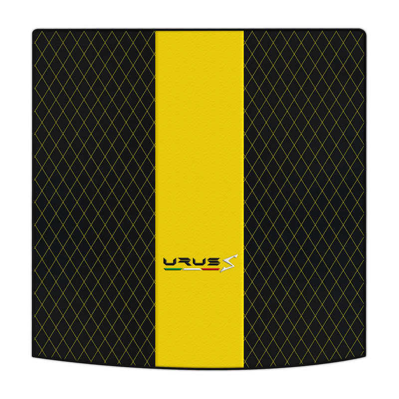 Personalisierbare Kofferraum-Fußmatten aus Leder mit Einzel-Diamantmuster für Lamborghini Urus (2018-2026)