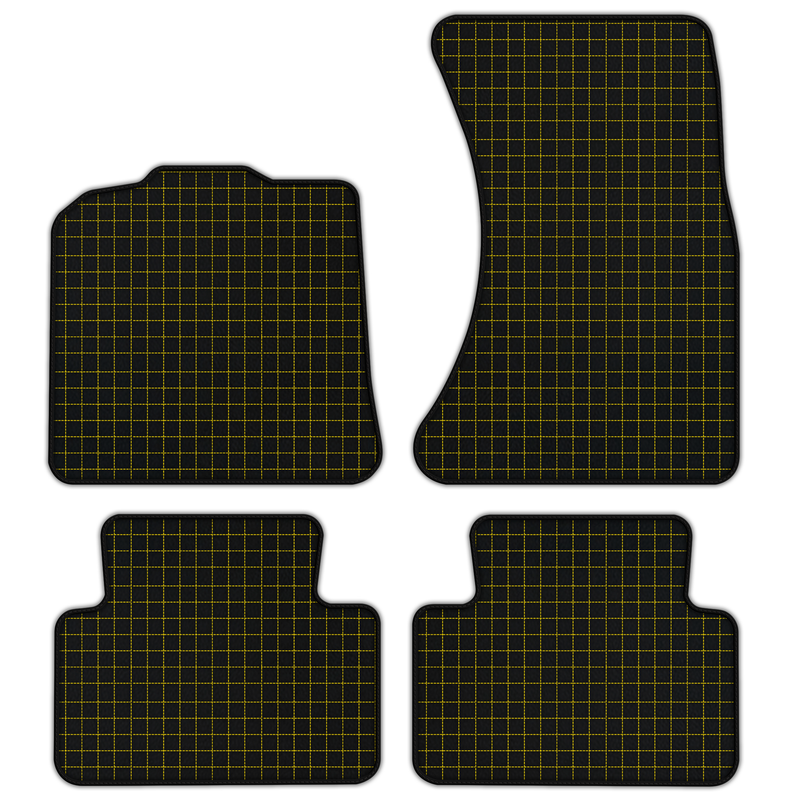 Customizable Leather Floor Mats with Square Pattern for Porsche Macan (2014-2023)