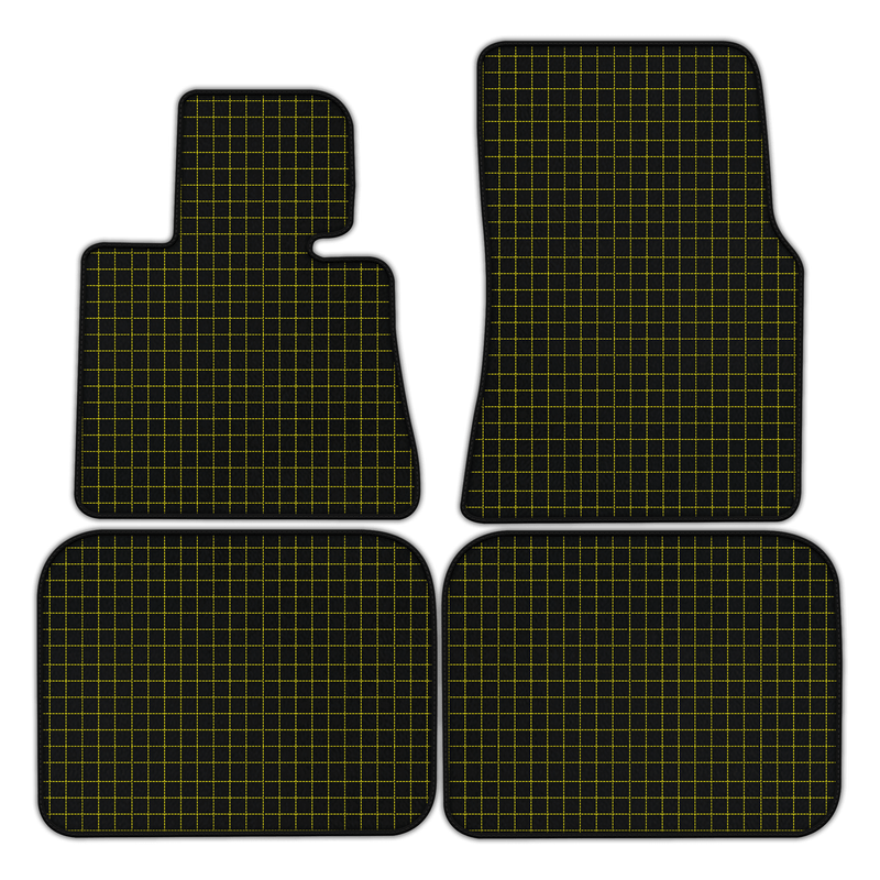Tapis de voiture en cuir personnalisables avec motif carré pour Rolls Royce Phantom Sedan (2003-2016)