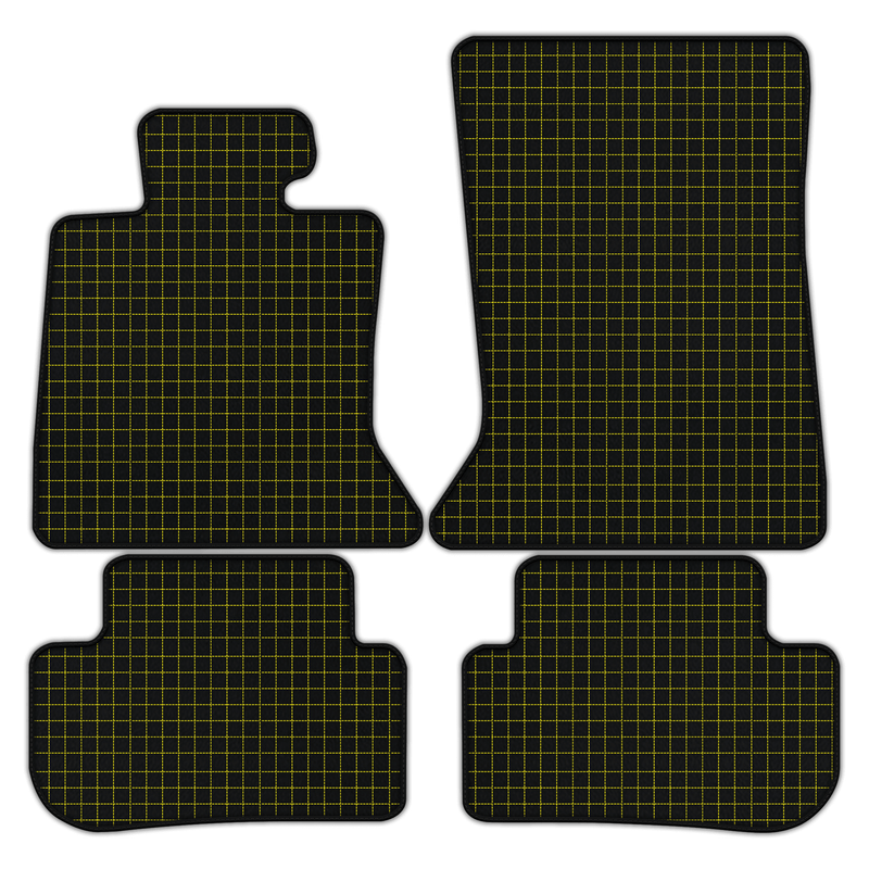 Tapis de voiture en cuir personnalisables avec motif carré pour Rolls Royce Wraith (2013–2023)