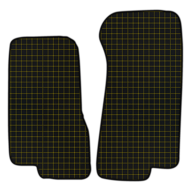 Customizable Leather Floor Mats with Square Pattern for Aston Martin DB7 (1994-2003) Coupe