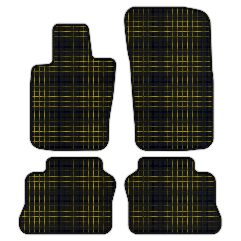Customizable Leather Floor Mats with Square Pattern for Porsche Panamera (2009-2016)