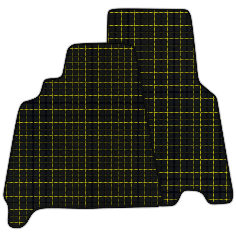 Customizable Leather Floor Mats with Square's Pattern for Ferrari 550 Maranello (1996-2002)