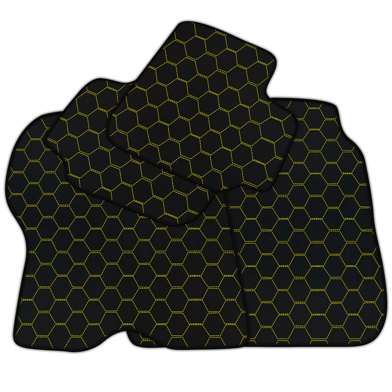 Tapis de voiture personnalisables avec motif hexagonal symétrique pour Ferrari GTC4 Lusso (2016-2023)