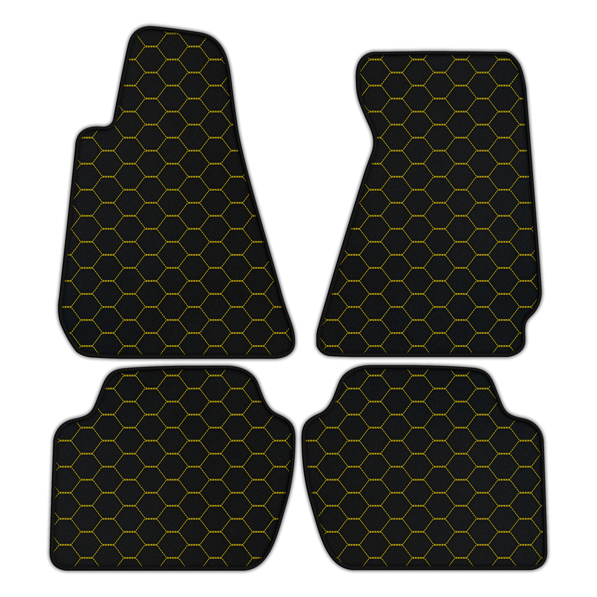 Customizable Raptor Hex Leather Floor Mats for Aston Martin Rapide