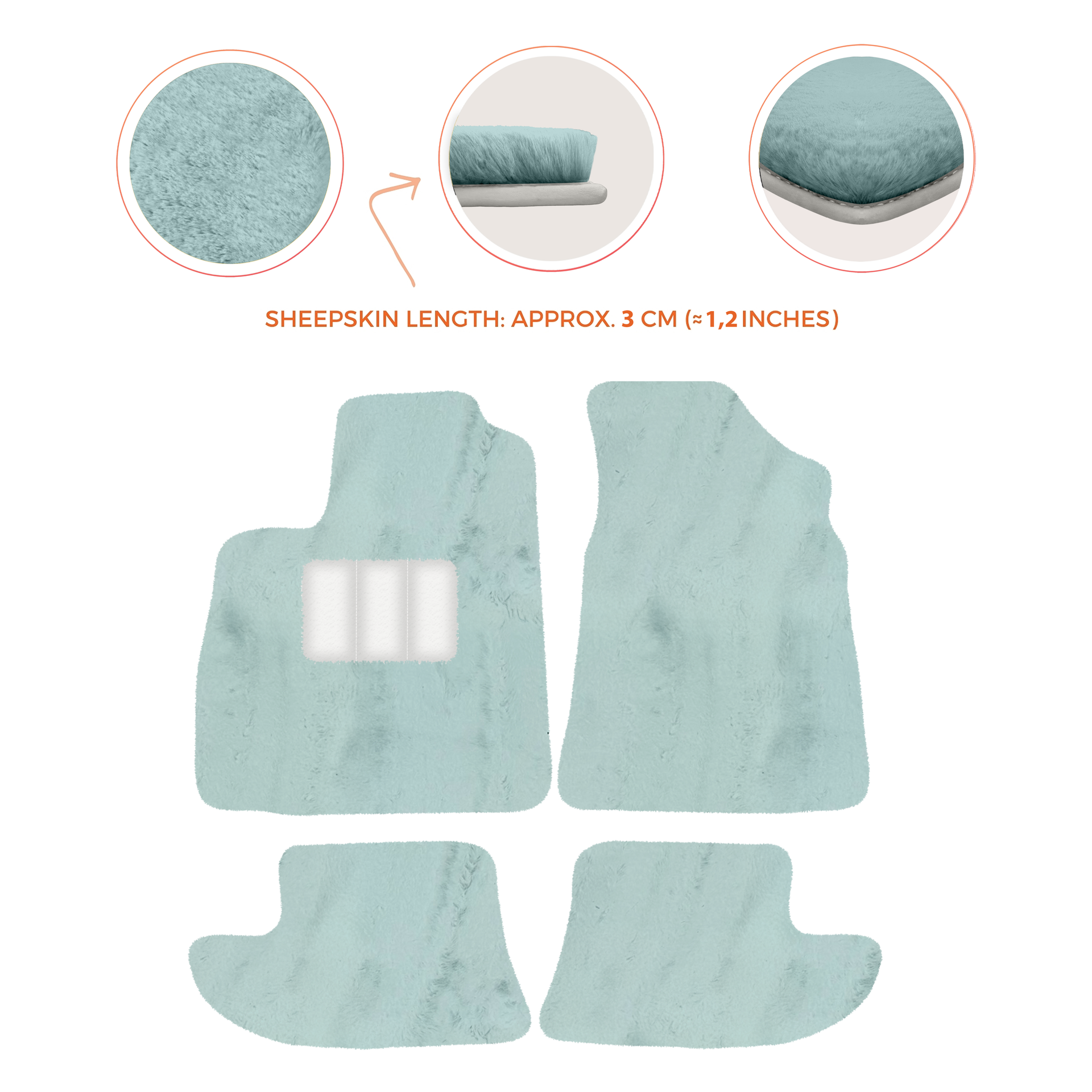 Premium Sheepskin Floor Mats for Bentley Continental GT (2003-2011)