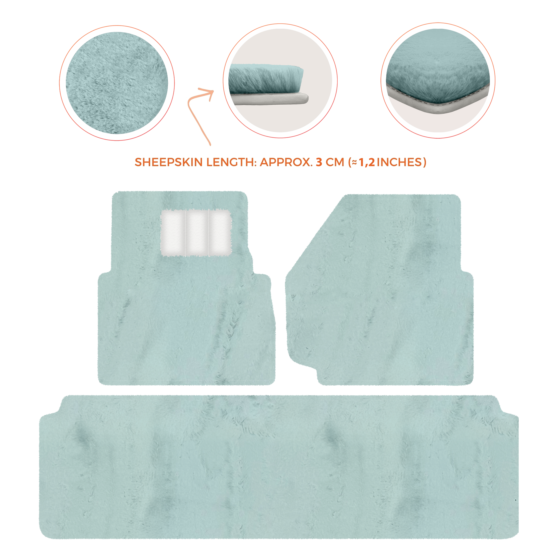 Luxurious Premium Sheepskin Floor Mats for Range Rover (2012-2022)