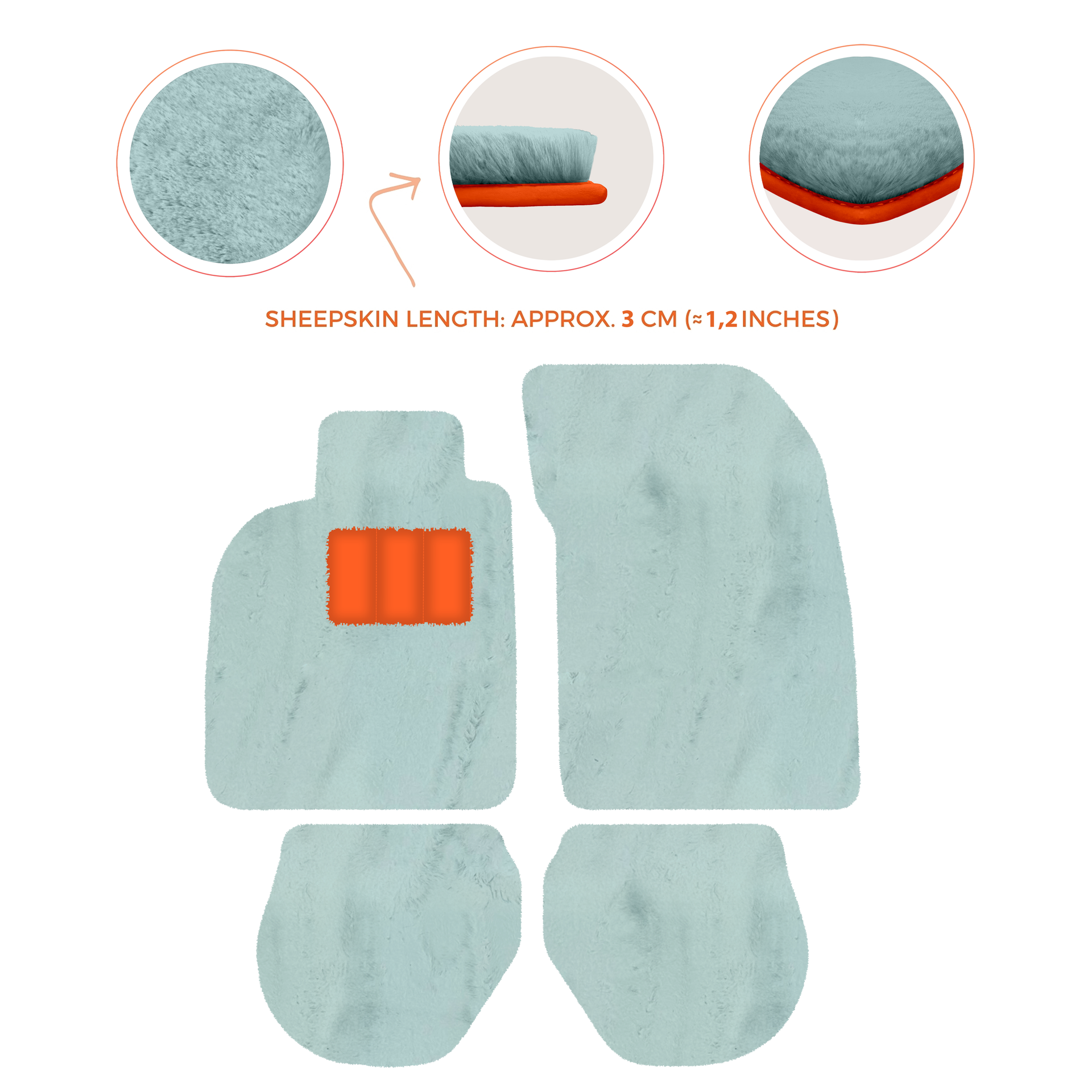 Tapis de voiture noirs pour Porsche 993 (1994-1998) avec - AutoWin