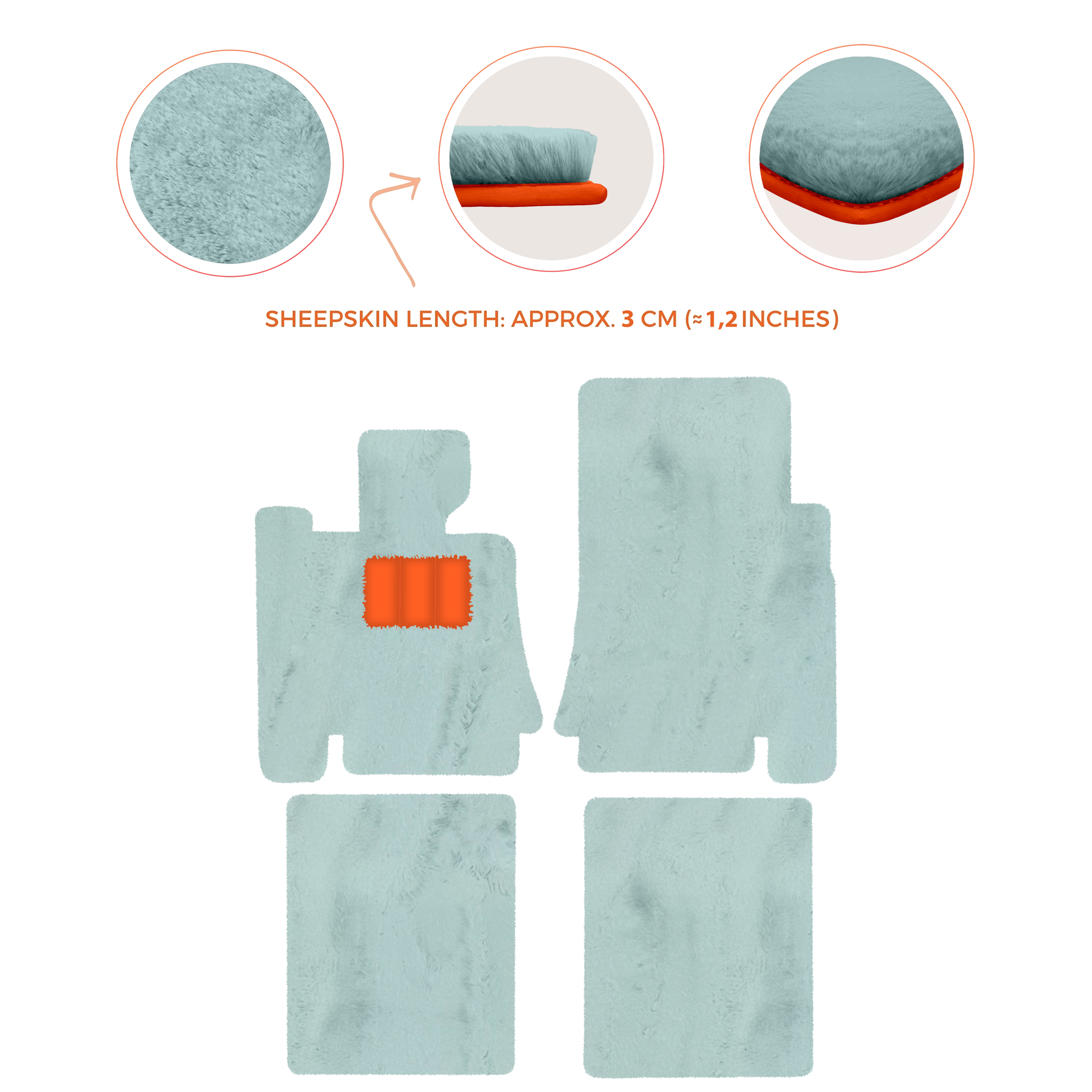 Premium Sheepskin Floor Mats for Bentley Mulsanne (2010-2020)