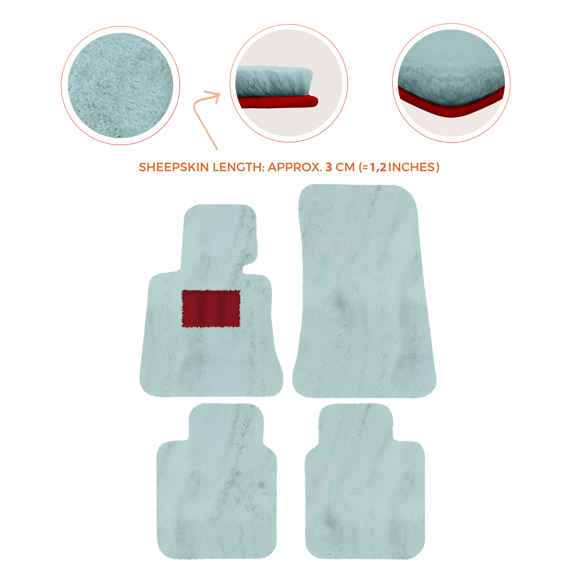 Luxury Sheepskin Floor Mats for Rolls-Royce Ghost Series I (2010-2014)