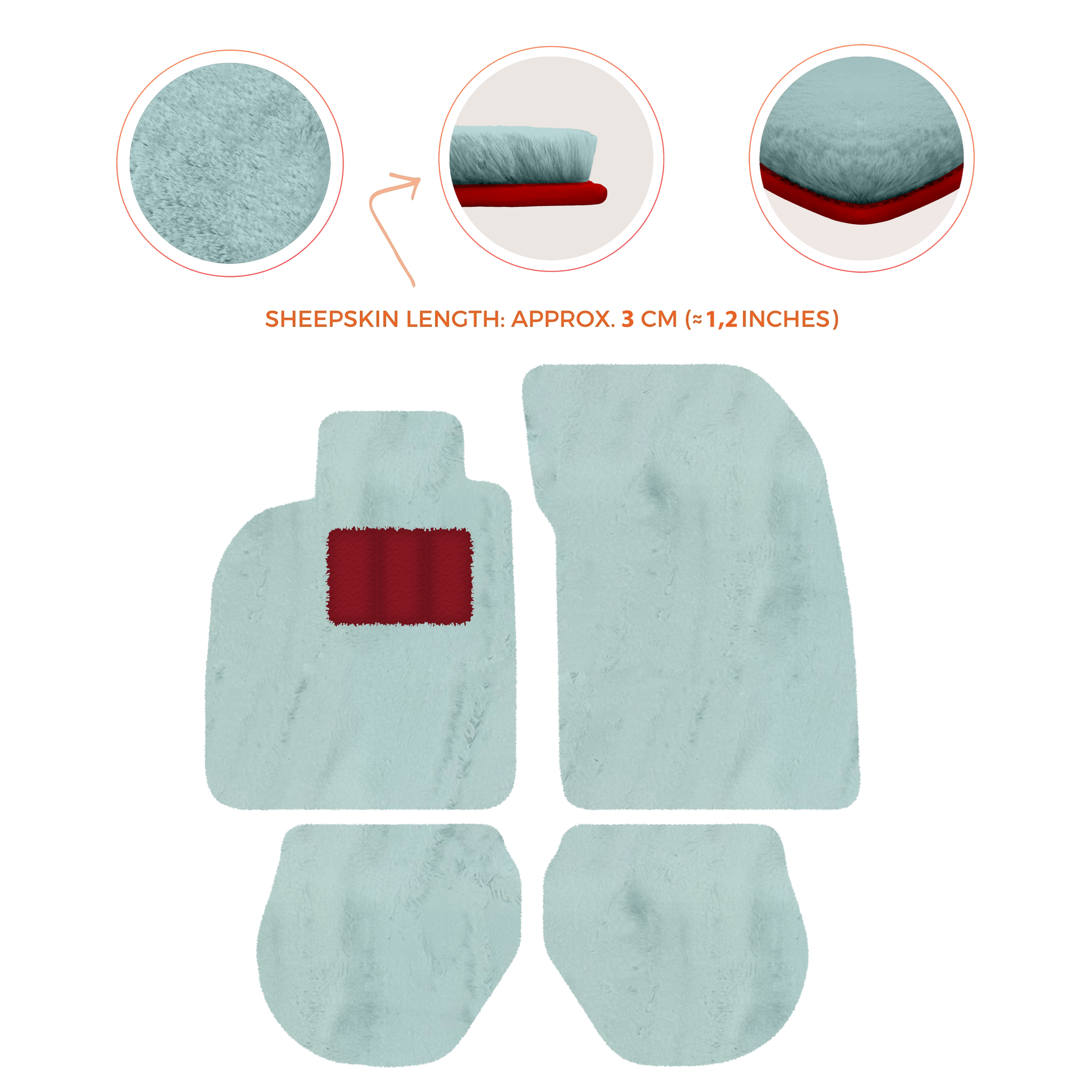 Tapis de voiture noirs pour Porsche 993 (1994-1998) avec - AutoWin