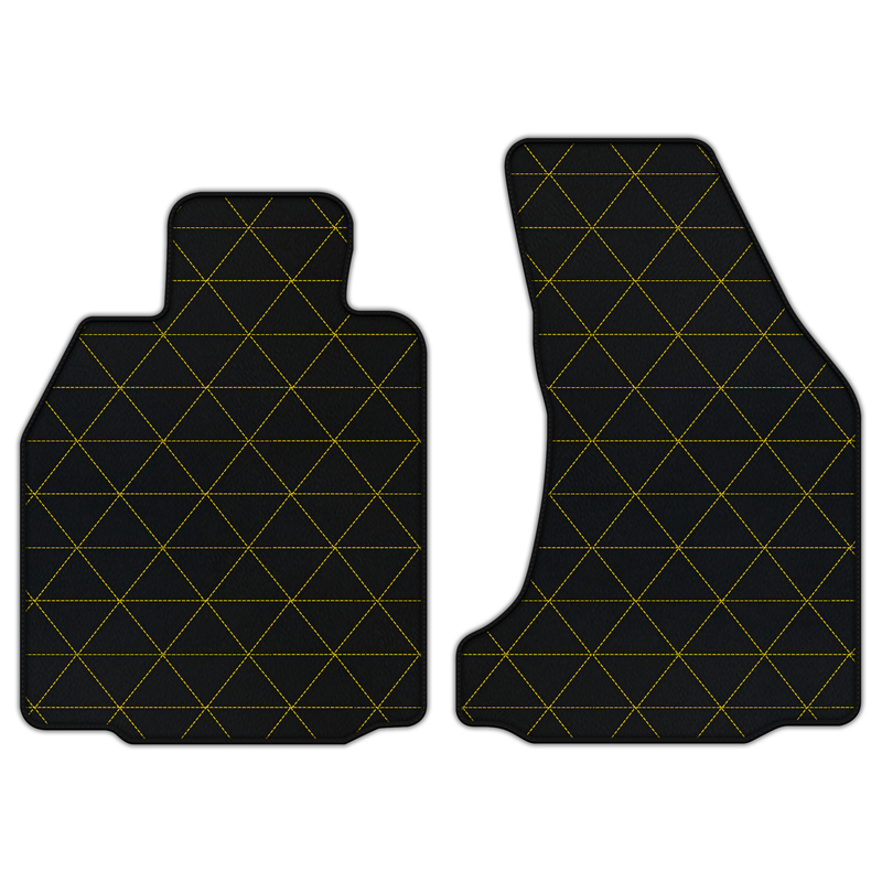 Customizable Leather Floor Mats with Triangle Pattern for Porsche Porsche 987 Cayman (2009-2012)