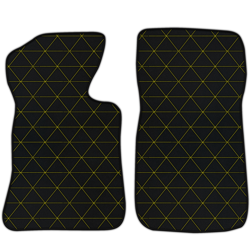 Tapis de voiture en cuir personnalisables à motif triangulaire pour Chevrolet Corvette C2 (1963-1967)