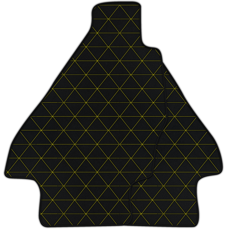 Tapis de voiture en cuir personnalisables avec motif en triangle pour Ferrari Dino GT4 (1973-1979)