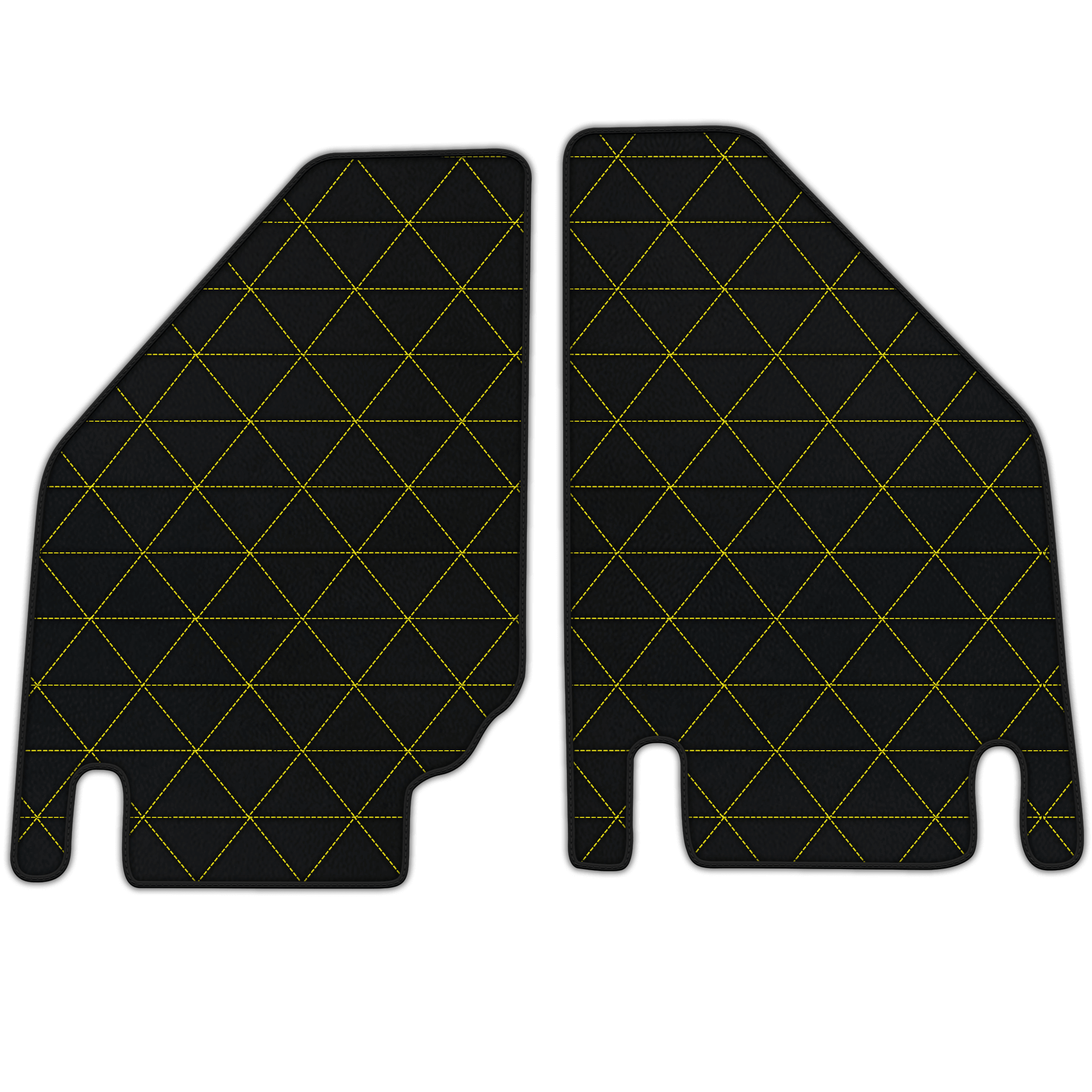Customizable Leather Floor Mats with Triangle Pattern for Lamborghini Countach (1974–1990)