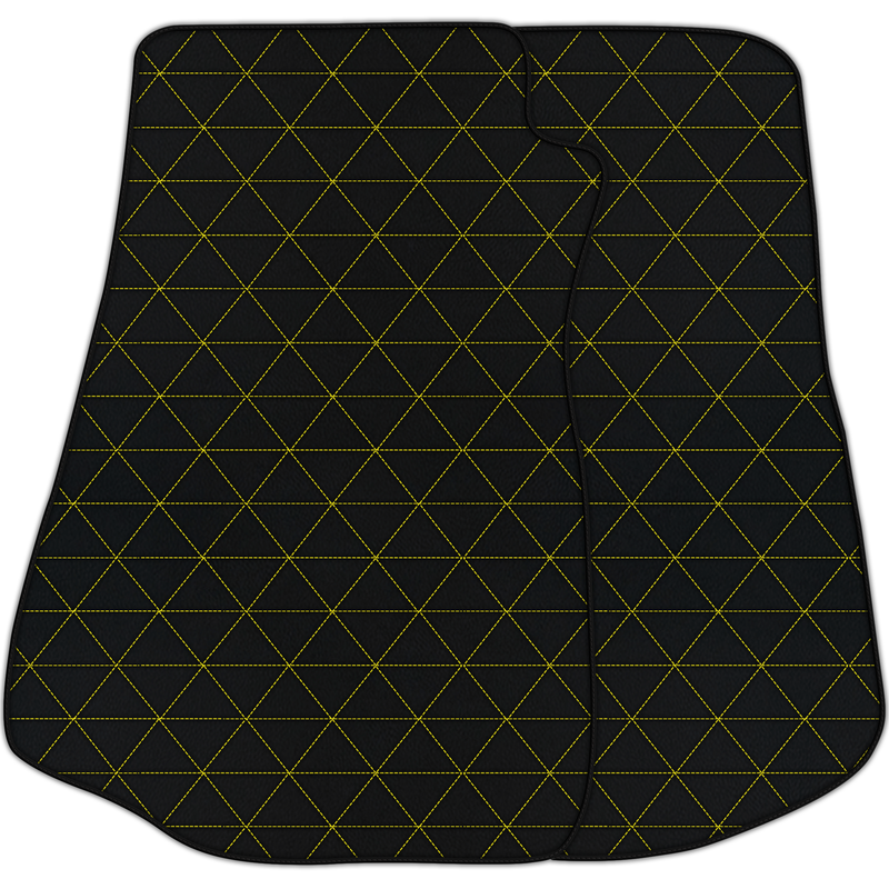 Tapis de voiture en cuir personnalisables à motif triangulaire pour Chevrolet Corvette C3 (1968-1982)