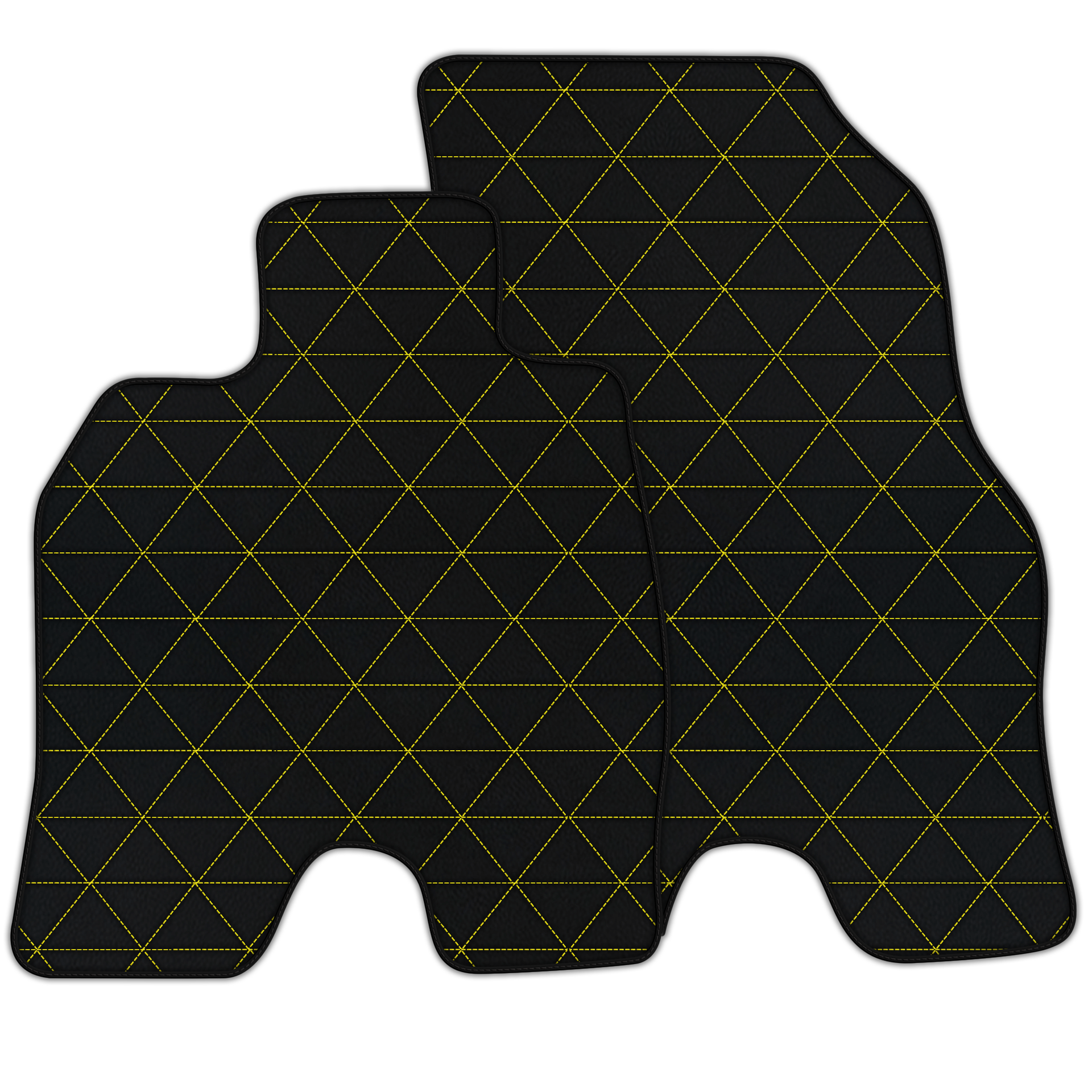 Customizable Leather Floor Mats with Triangle Pattern for BMW i8 Series l12 I15