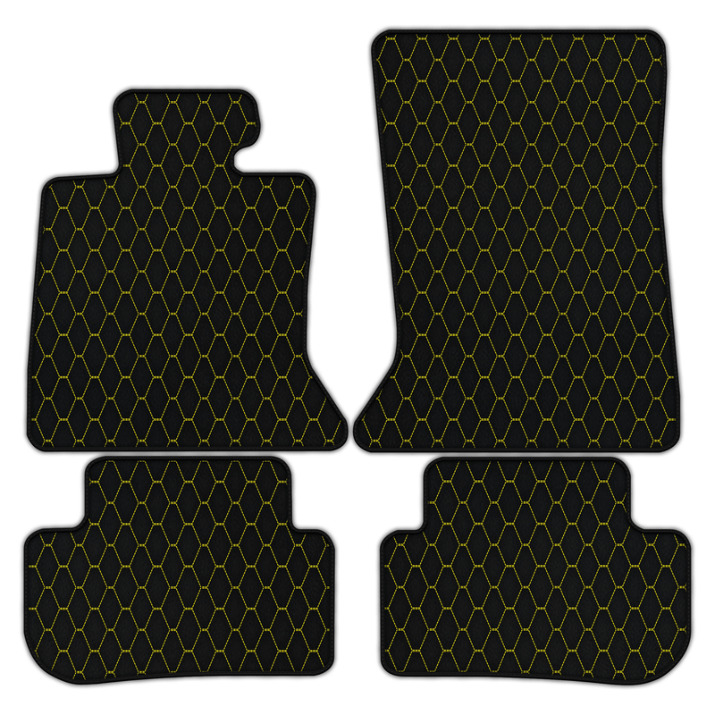 Tapis de voiture en cuir personnalisables avec motif hexagonal vertical pour Rolls Royce Wraith (2013–2023)