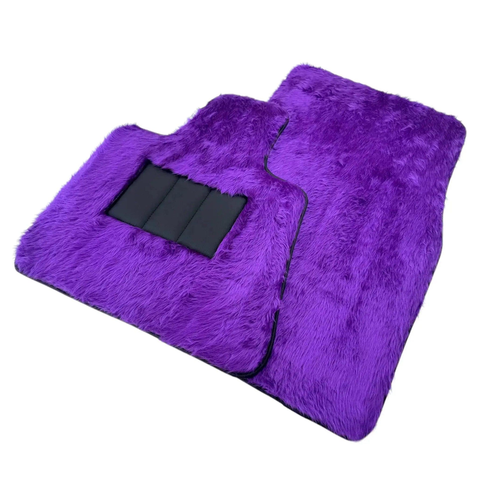 Violet Sheepskin Floor Mats for Rolls-Royce Wraith (2013-2023) - AutoWin