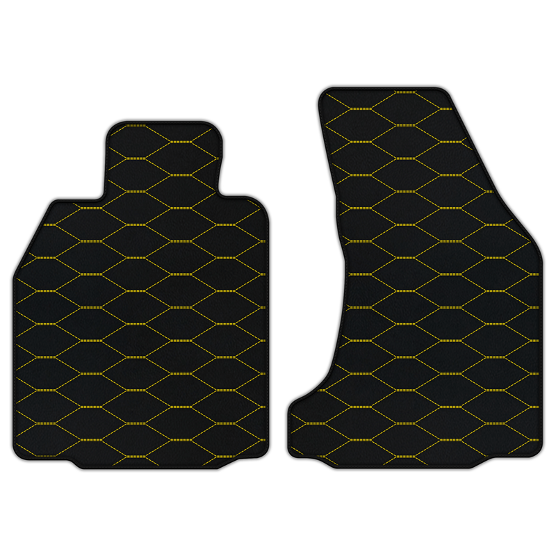 Customizable Leather Floor Mats with Viper Hex Pattern for Porsche Porsche 987 Cayman (2009-2012)