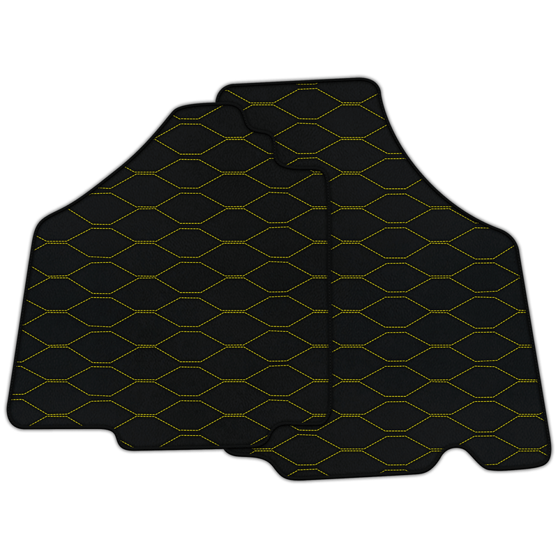 Customizable Leather Floor Mats with Viper Hex Pattern for Lamborghini Murcielago (2001-2010)