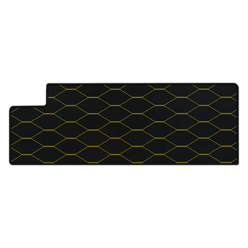 Anpassbare Kofferraummatten aus Leder mit Viper-Hex-Muster für Ferrari 612 Scaglietti (2005-2011)