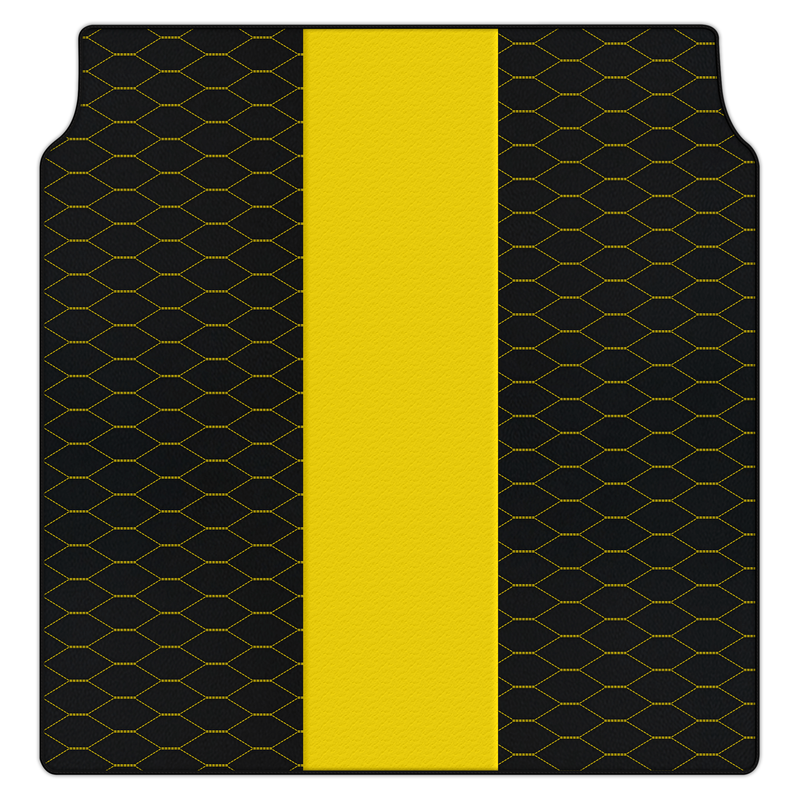 Anpassbare Leder-Kofferraummatten mit Viper-Hex-Muster für Porsche Panamera (2009-2016)