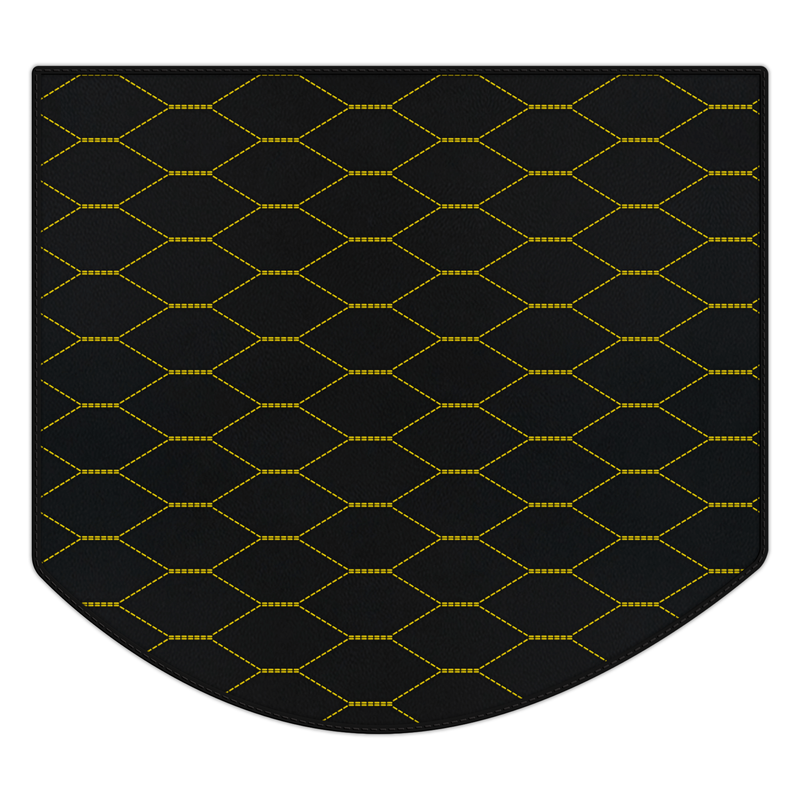 Customizable Leather Trunk Floor Mats with Viper Hex Pattern for Ferrari Testarossa (1984–1996)