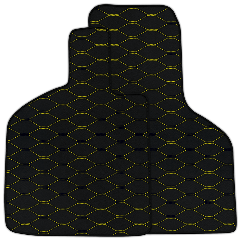 Customizable Leather Floor Mats with Viper Hex Pattern for Lamborghini Huracan STO (2021-2024)